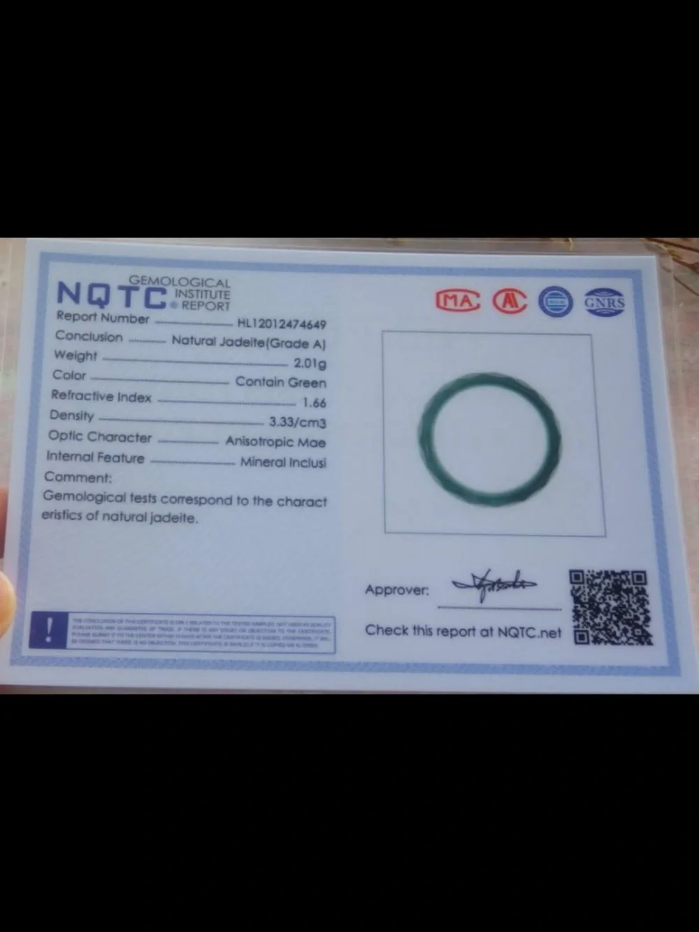 Certificate Jadeite Jewelry Jade Green diamond cut Ring Size 6.5